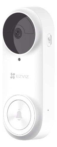 Timbre Con Cámara Wi-fi Ezviz Cs-db2kit Cámara De 3mp, Blanco