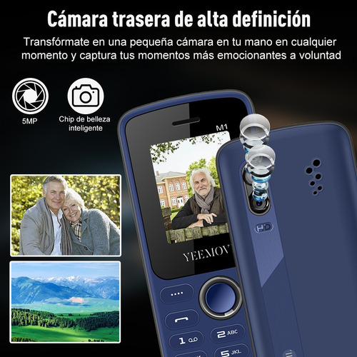 M1 Telefono De Basicos Twl Para Personas Mayores De Tapa Basico Dual Sim Economico