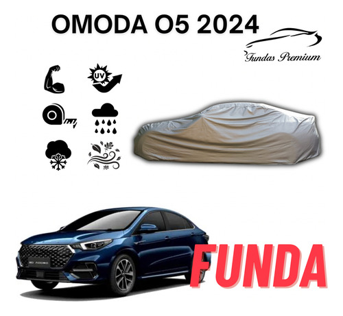 Funda Auto Afelpada Lona Cubierta Omoda O5 2024