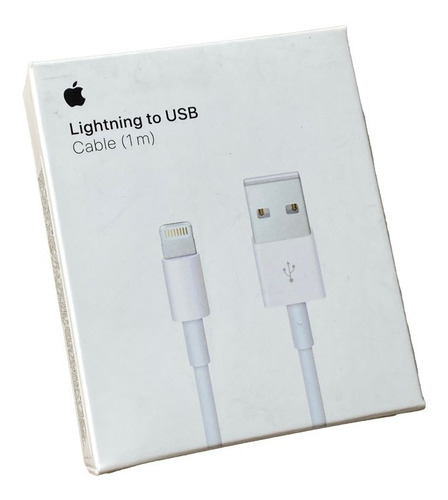 Cable Usb Apple Usb-a A Lightning Blanco A1480 1 Metro Largo