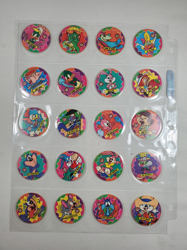 Colección De Master Tazos Tiny Toons Año 1994 20/20 Piezas (Usado)