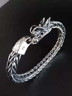 Pulsera Dragón De Plata 950 - Hombre