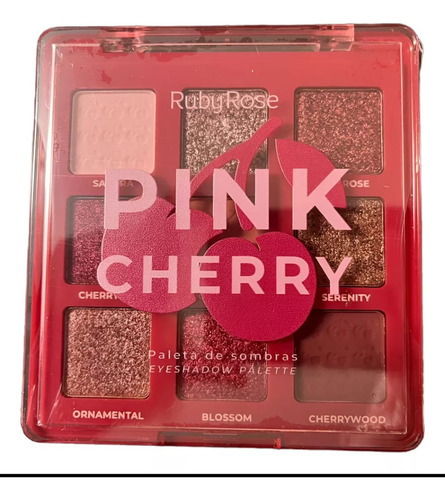 paleta de sombras de ojos Pink Cherry Pink Line de Ruby Rose Box Strong Color
