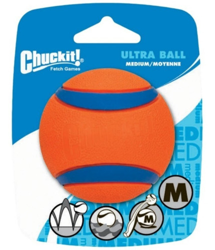 Bolinha Resistente Flutuante P/ Cães Chuckit Ultra Ball M