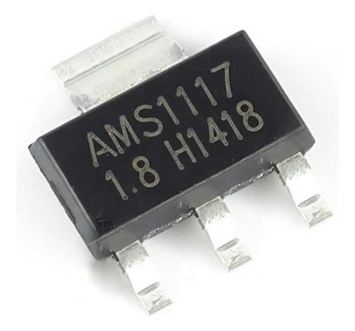Regulador de voltaje Ams1117 1.8v 1a Ams1117-1.8 Lm1117, 10 unidades