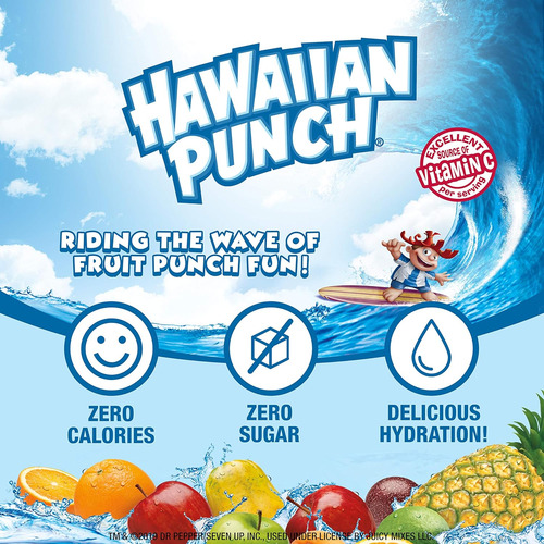 Hawaiian Punch 4 Botellas - Sabor Intenso Sin AzĂșcar