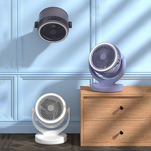 Ventilador Portátil De Circulación De Aire Con Luz Nocturna