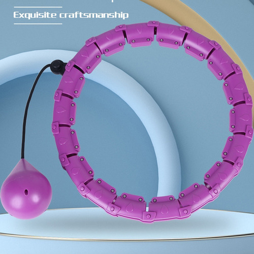 Hula Hoop Ajustable Inteligente, 24 Nudos Hula Hoops Fitness