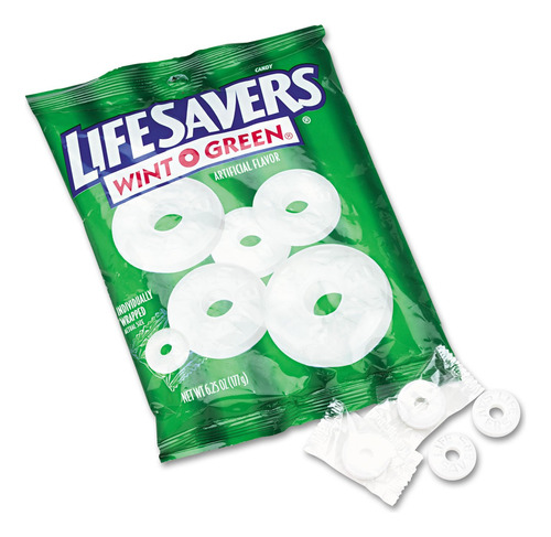 Life Savers Wint O Green Mints - Bolsa De Caramelos De Menta