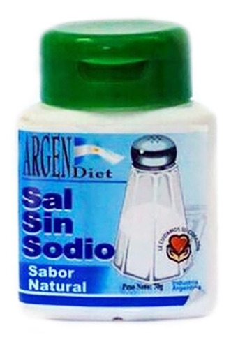 Sal Sin Sodio Argendiet X 70gr  Sin Tacc