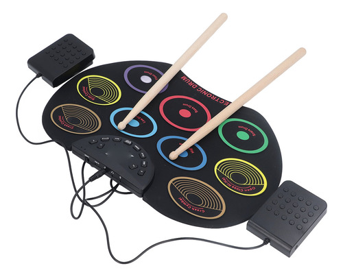 Electric Drum Set For Kids Electronic Portable Easy To Play