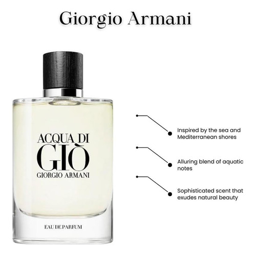 Perfume Giorgio Armani Acqua Di Gio Edp 125ml Para Hombre