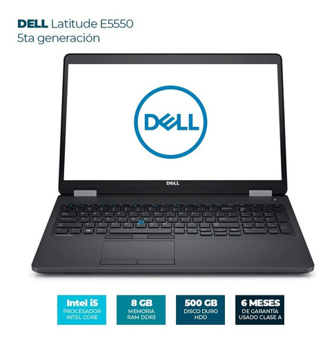 Laptop Dell Intel Core I5 5ta Gen 8 Ram 500 Gb Hdd Refurbish