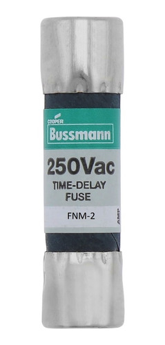 Bussman Fusible Fibra Fusetron Retar 250v 2 Amps Fnm-2