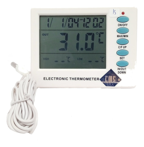 Termómetro P/acuarios Y Temperatura Ext Cms Metrology Amt108