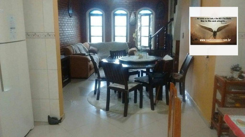 Imagem 2 de 30 de Sobrado De 215 M ² Com 04 Dormitórios ( 1 Suíte ) 02 Vagas De Garagem Residencial À Venda, Santa Teresinha, Santo André. - So0127