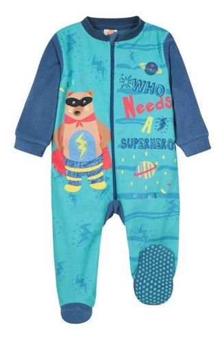 Pijama Bebé Niño Polar Entero Superhero Azul H2o Wear