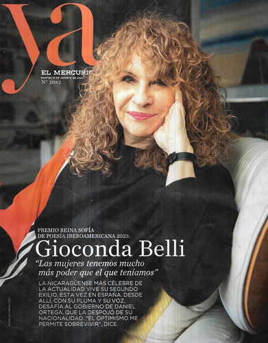 Revista Ya 2082 El Mercurio / Gioconda Belli / 15-08-23