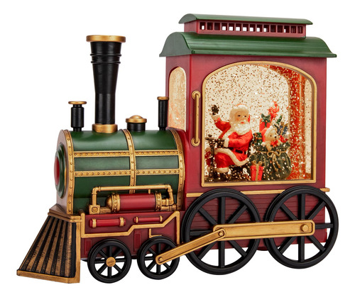 Linterna Navidad Papá Noel Tren Musical Led 6 Horas