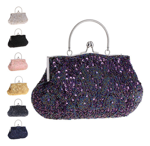 Bolso De Mano Para Mujer, Bolso De Noche Elegante Con Le [u]