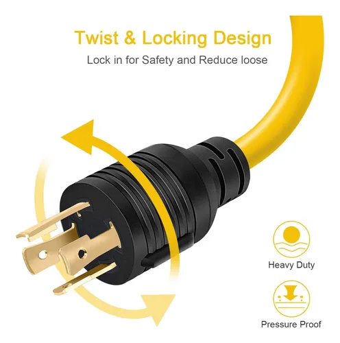 Rophor Cable Adaptador De Soldador, L14-30p Twist Lock Macho