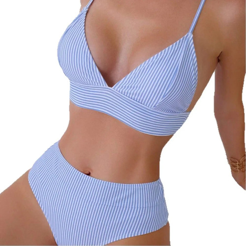 Conjunto De Bikini De Cintura Alta, De Secado Rápido, Sexy Y