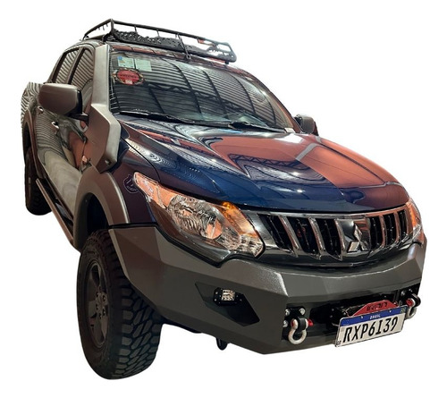 Kit Para-choques Em Aço Ferro L200 New Triton 17/19