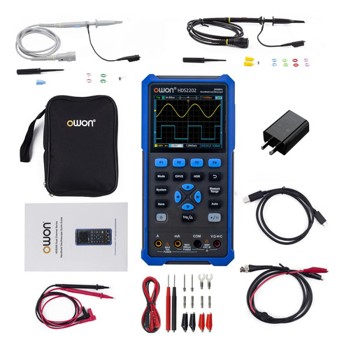 Osciloscopio De Mano Owon Hds2202s 3 En 1 Con Ancho De Banda
