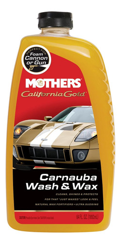 Madres 05674 California Gold Carnauba Wash & Wax, 64 Oz.