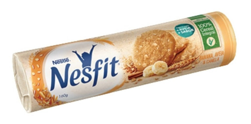 Biscoito Banana ,aveia E Canela Nesfit 160grs