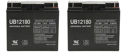 Ub12180 Sla 12 V 18 Ah T4 Terminal - Paquete De 2