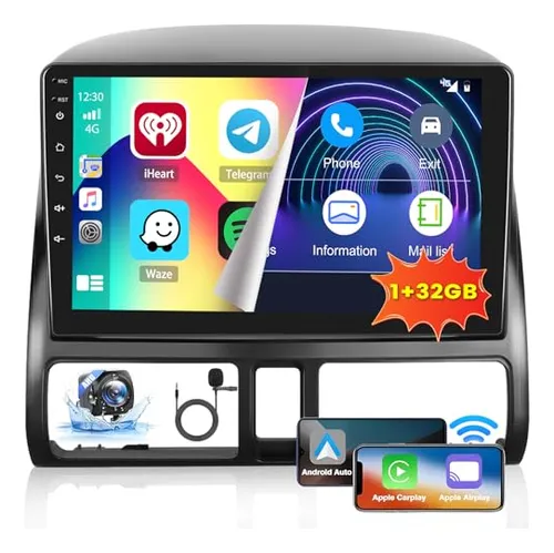 Hikity Pack Android 13 Para Honda Crv 2002-2006 - 9'' Gps