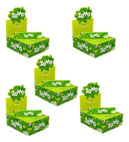 Seda Zomo Alfafa Verde Slim King Size - 5 Caixas | MercadoLivre