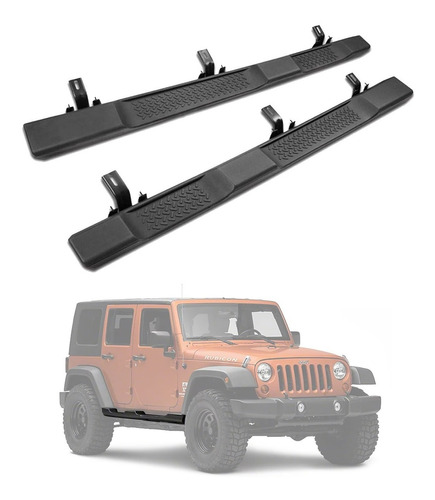 Estribo Tipo Original Para Jeep Wrangler Jk 2007-2017 4 Ptas