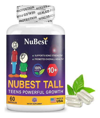 Niños Altos + 10 Años, 60 Masticables, Nubest,