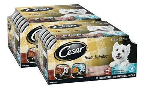 Comida Húmeda Para Perros Cesar Home Delights Beef & Chicken