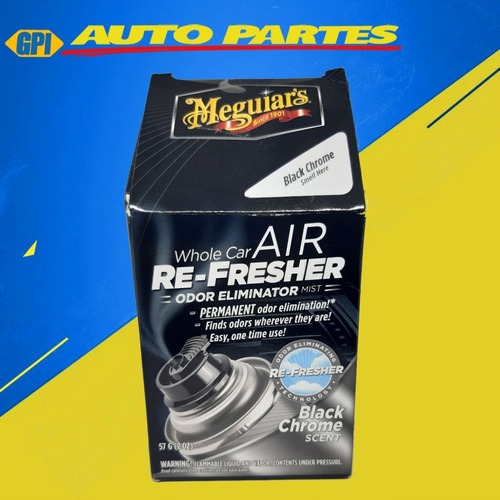 Renovador De Aire Para Automóvil Meguiar's Negro Cromado