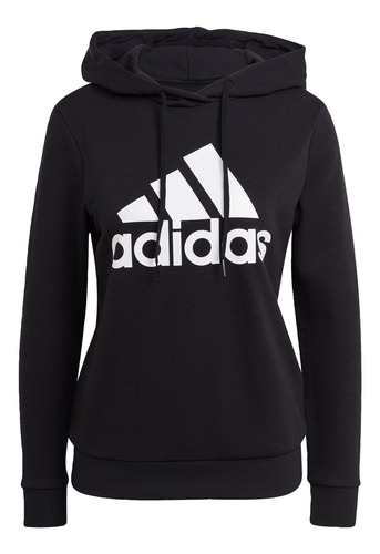 Imagen 1 de 9 de Buzo Con Capucha Essentials Logo Holgado adidas
