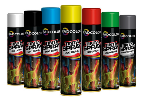 Tinta Spray Todas As Cores Cx 12 Un Uso Geral E Automotivo