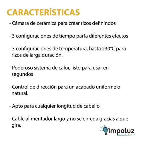 Encrespador Para Cabello Automatico Profesional
