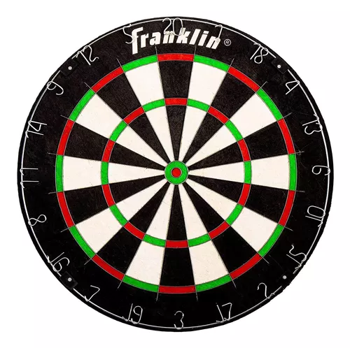 Franklin Sports - Juego de dardos de punta de acero - Sala de juegos lista  con vuelos estándar, vuelos finos, nailon y caña de aluminio - perfecto