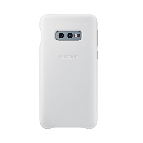 Capa Protetora De Couro Samsung S10e Branca