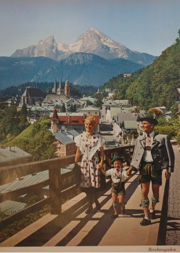 Alpes De Baviera Alemania En El Año 1935 - Lámina 45x30 Cm.