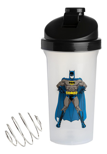 Batman Protein Shaker - Botella Mezcladora De 23 Oz, Con Lic