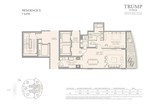 Trump Tower De Dos Dormitorio En Venta