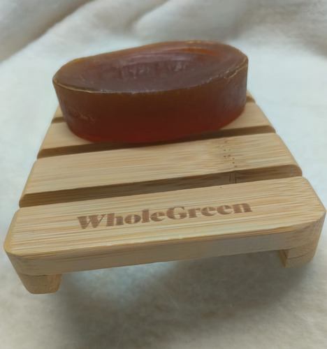 Jabonera Grande De Madera De Bambú Whole Green Portland