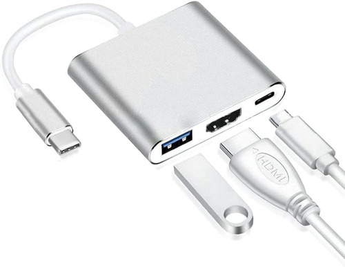 Bojoom Adaptador Usb C A Hdmi, 3 En 1 Adaptador Tipo C Multi