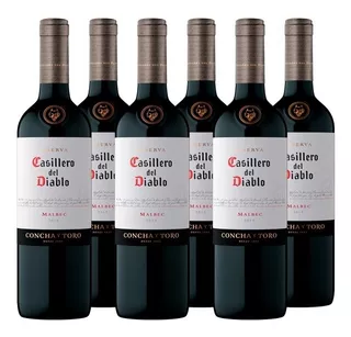 Vino Casillero Del Diablo Reserva Malbec 750ml Caja X6