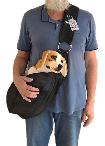 Bolsa Tiracolo Pet Cachorro Gato Confortável 100% Algodão