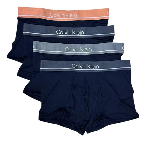 Boxer Calvin Klein Trunk Paquete De 4 Microfibra Original